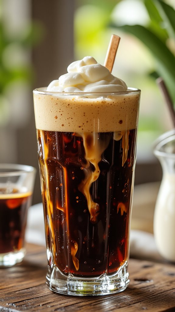 creamy nitro coffee drink