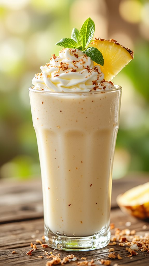 creamy tropical summer drink