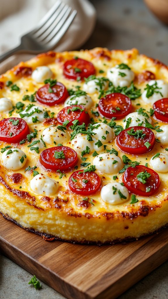 crispy hash brown frittata