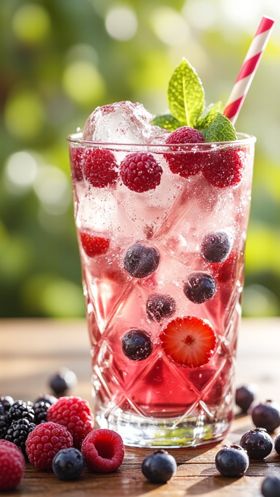 fruity summer berry drinks