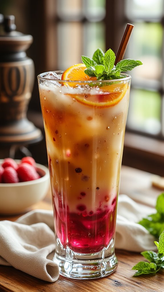 refreshing summer sunset coffee