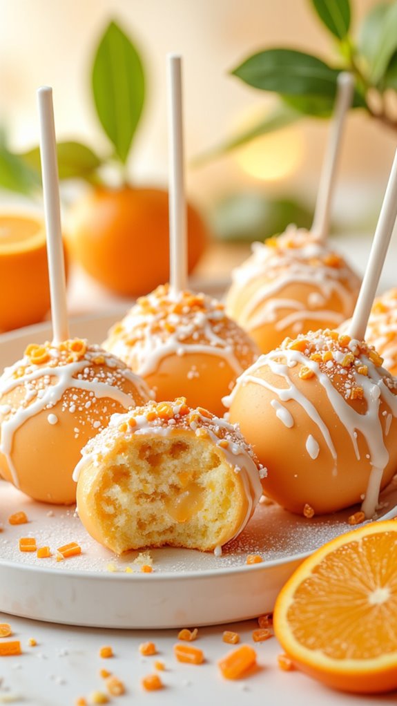 sweet citrus cake pop
