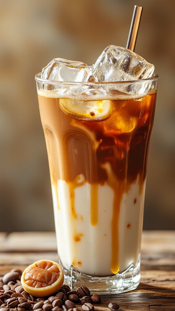 sweet cold coffee drink