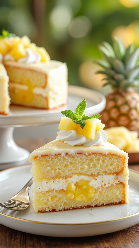 sweet tropical fruit dessert