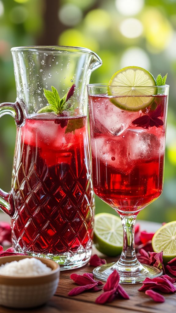 vibrant tart hibiscus drink