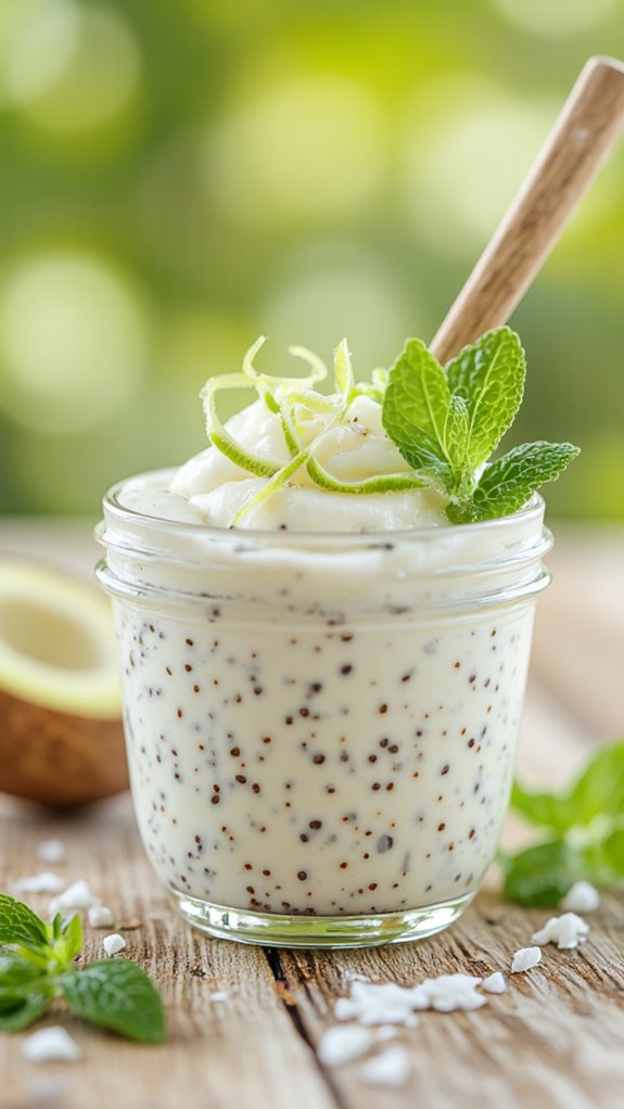 coconut lime chia pudding