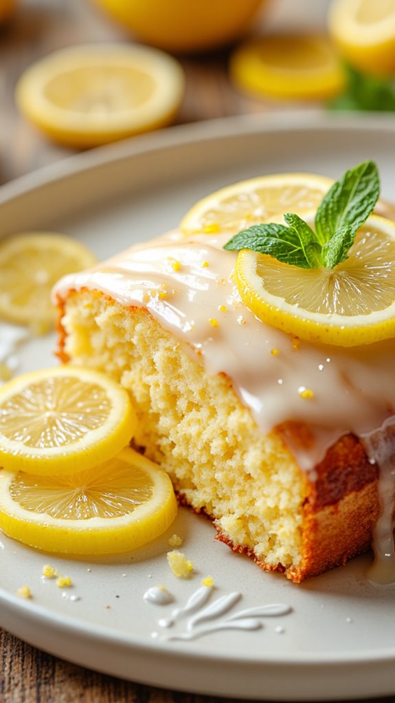 slow cooker lemon cake