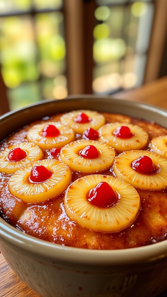 slow cooker tropical cake