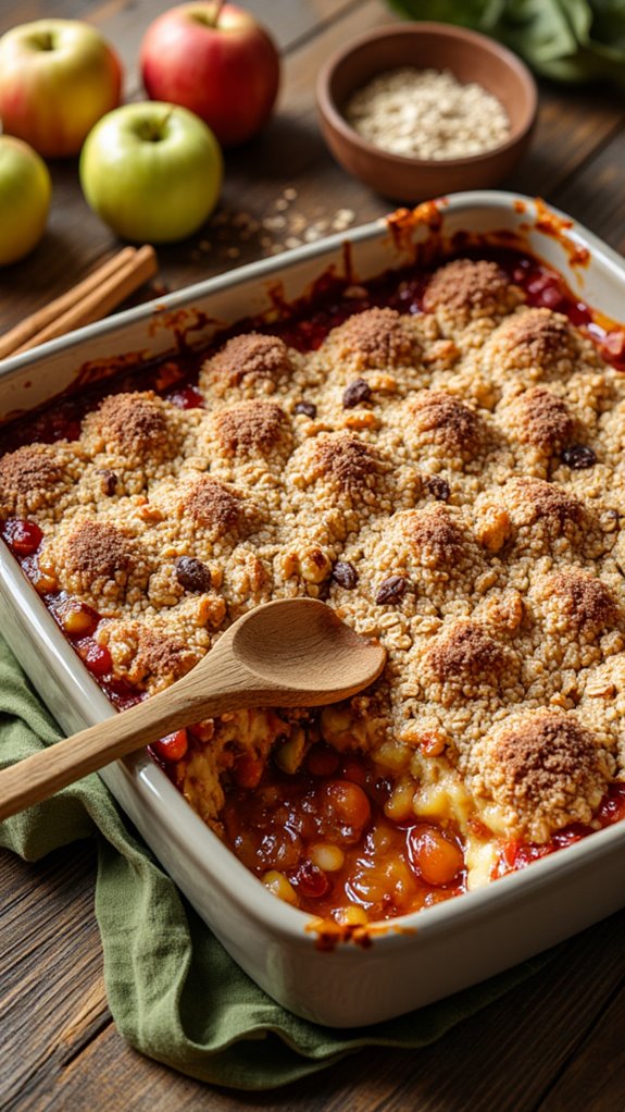 apple crisp using mixed apples