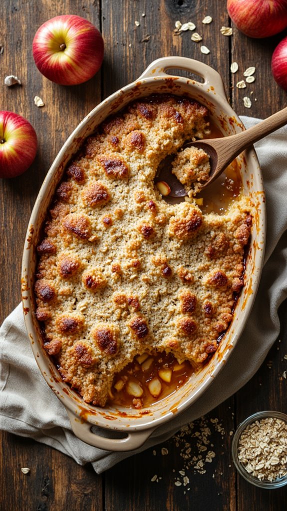 reduced sugar apple crisp